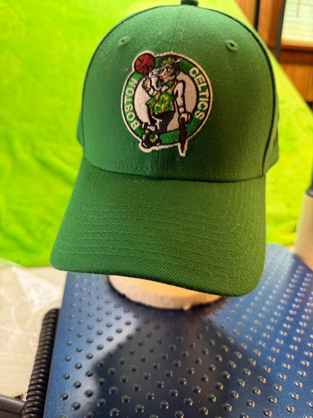 New Era 9FORTY Boston Celtics NBA The League Adjustable Hat OSFA Green